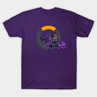 Overwatch - 16-Bit Sombra W/ Logo T-Shirt